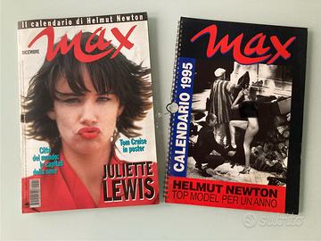 Rivista Max con calendario 1995 e poster