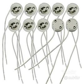 10 PORTALAMPADA GU10 - nuovi -