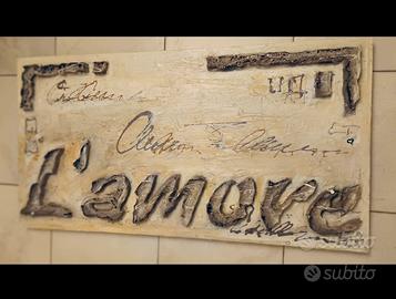 Tte quadri in tecnica  mista acrilico su base mate