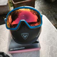 Casco più occhiali.