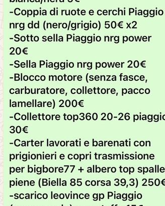 Pezzi piaggio