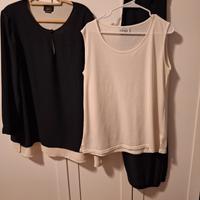 completo elegante blu