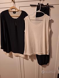 completo elegante blu