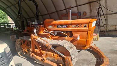 TRATTORE FIAT 605 MONTAGNA CON APRIPISTA