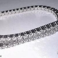 BRACCIALE TENNIS ORO 18kt. DIAMANTI NATURALI 3,00