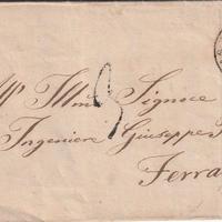 ANTICA LETTERA MANOSCRITTA DEL 1864, Ravenna-FE