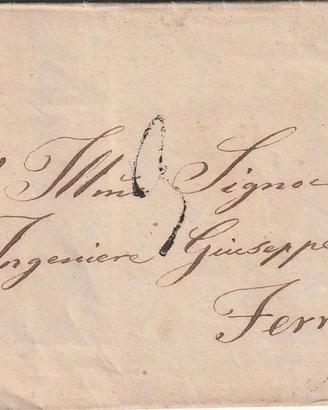 ANTICA LETTERA MANOSCRITTA DEL 1864, Ravenna-FE