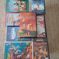 8 Video Cassette Film Cartoni Animati Walt Disney