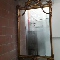 Specchio con cornice oro