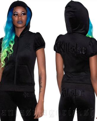 Felpa in velluto Killstar
