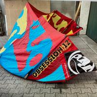 Kitesurf rrd obsession 12 e 10.5 con una barra