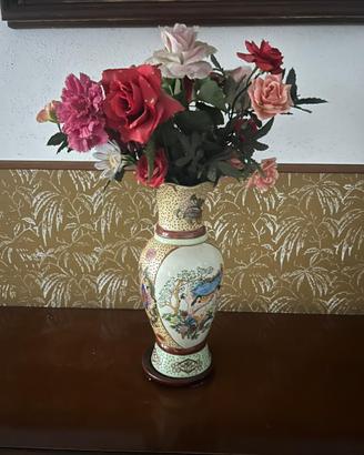 Vaso Vintage in Ceramica Decorata