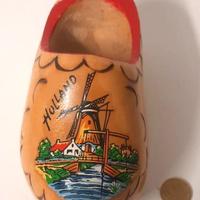 Zoccolo Olandese in legno; Decorazione Vintage ola