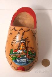 Zoccolo Olandese in legno; Decorazione Vintage ola