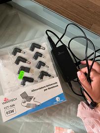 Set alimentatore per PC più adattatori vari