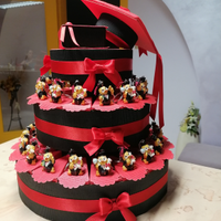 Torta Bomboniera Laurea Gufetto portachiavi