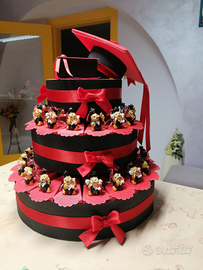 Torta Bomboniera Laurea Gufetto portachiavi