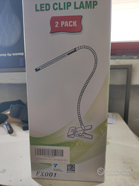 Lampada da Scrivania LED Con Clip
