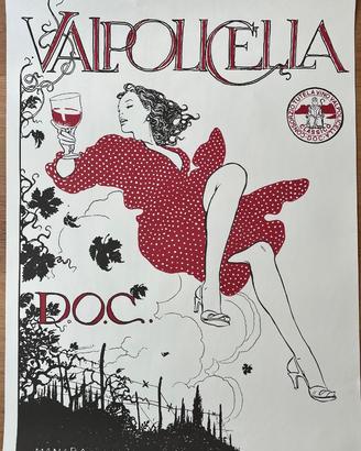 Poster vintage MANARA MILO VALPOLICELLA