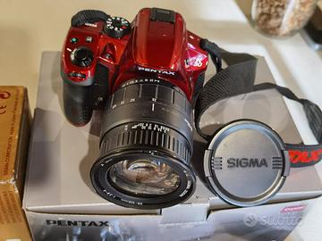 Pentax K-30 bordeaux+ottica SIGMA 28-105 mm F2.8-4