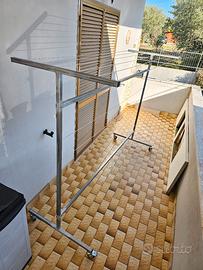 Stendibiancheria balcone giardino con ruote