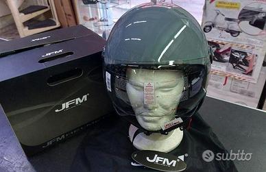 CASCO JFM DEMI JET GRIGIO LUCIDO MODELO 900GR VISI