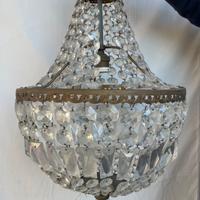 Lampadario vintage in cristallo