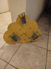 Lampadario "nuvola" a 3 faretti