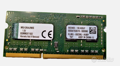 Modulo Ram 4GB DDR3 1333MT/s Non-ECC SODIMM