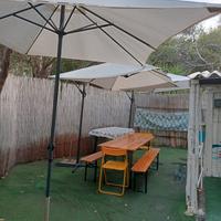 Ombrelloni grandi a braccio laterale