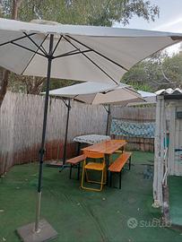 Ombrelloni grandi a braccio laterale