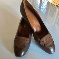 Scarpe donna morbida pelle marrone