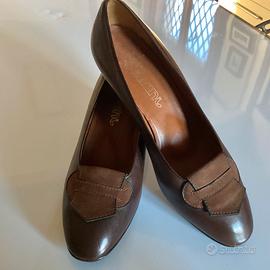 Scarpe donna morbida pelle marrone