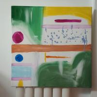 Tela acrilico fatta a mano