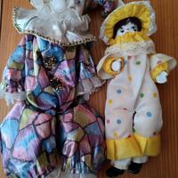 2 Pierrot in ceramica da collezione