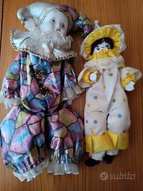 2 Pierrot in ceramica da collezione