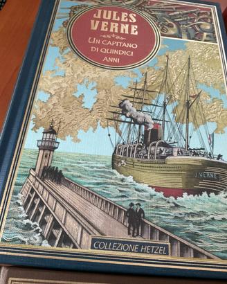 Jules Verne - 4 volumi rilegati- collezione Hetzel