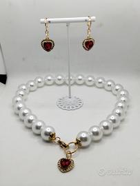 parure collana e orecchini 