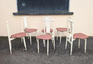 Sei sedie Lierna design Achille Castiglioni Gavina