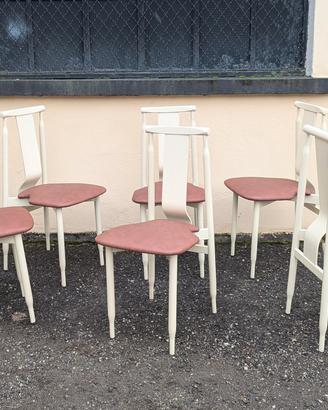 Sei sedie Lierna design Achille Castiglioni Gavina