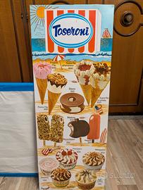 Tabella in metallo gelati Toseroni - 1978 circa