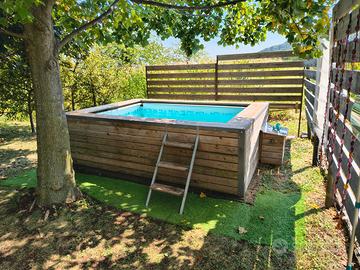Piscina Bestway 282 × 196 × 84 con rivestimento