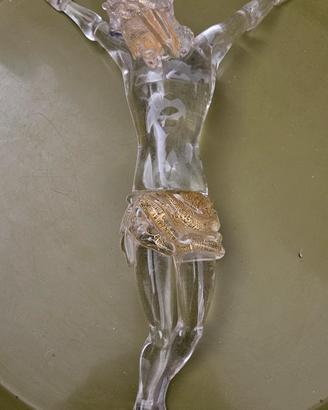 Crocifisso vetro di Murano 