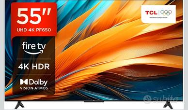 TCL 55" 4K UHD Smart TV Fire TV – NUOVO Imballato