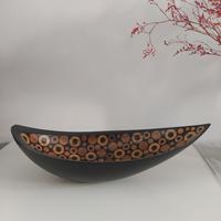 Svuotatasche in legno etnico/contemporaneo