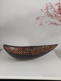 Svuotatasche in legno etnico/contemporaneo