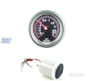 OROLOGIO PRESSIONE TURBO SFONDO NERO ILLUMINATO