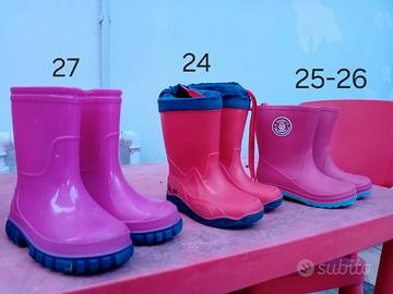 Stivali gomma da pioggia bambina 