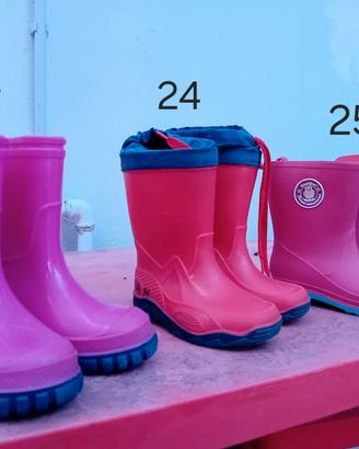 Stivali gomma da pioggia bambina 