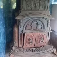 Stufa a legna in ghisa primi del '900